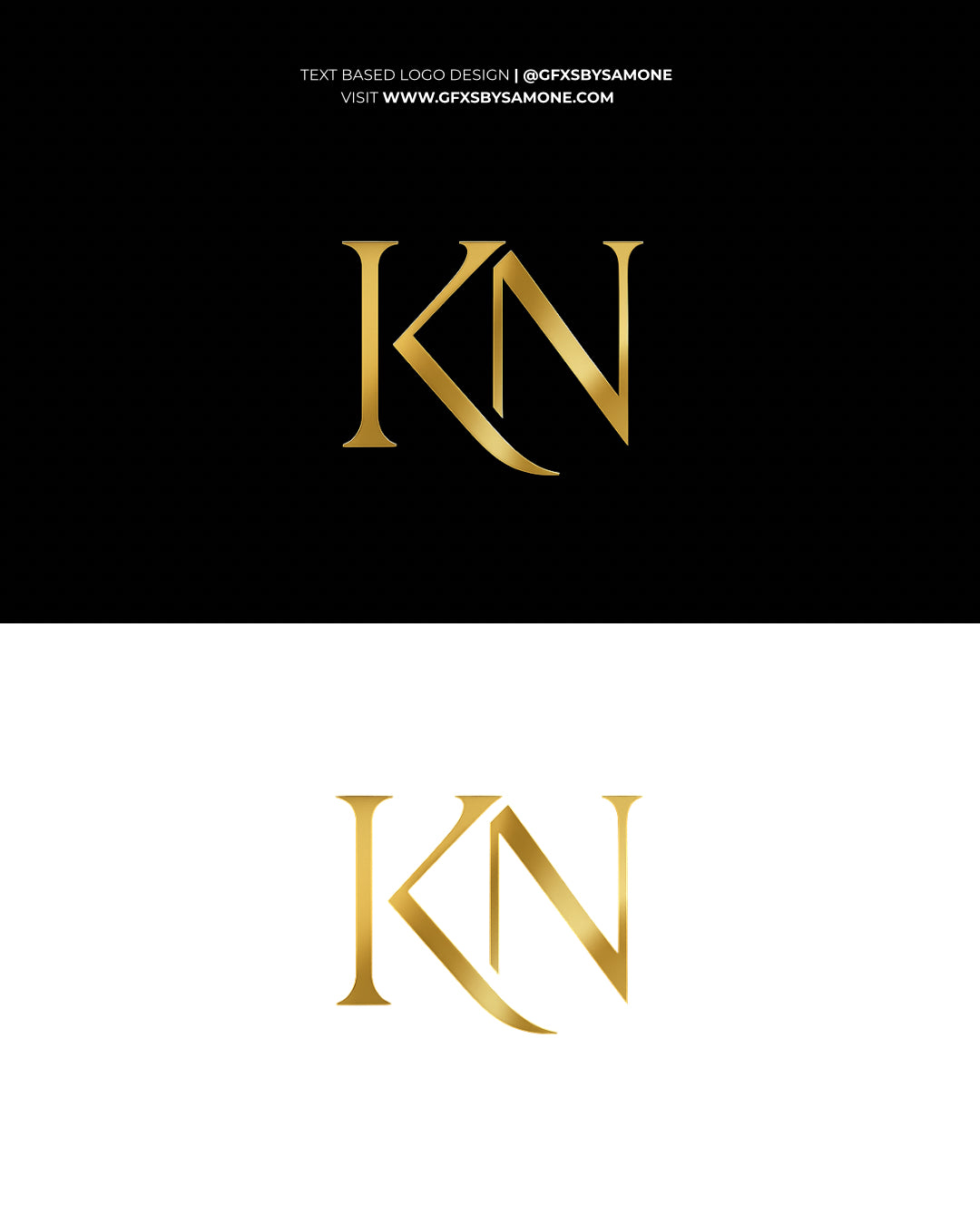 text based logo design
