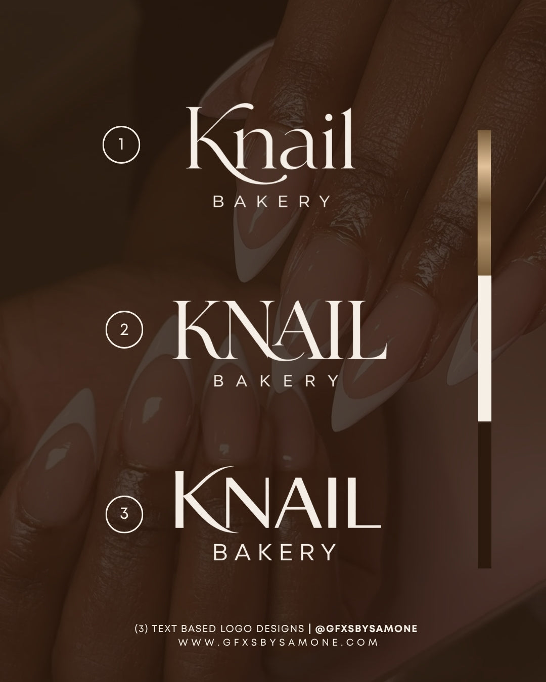 text based logo design